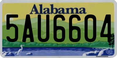 AL license plate 5AU6604
