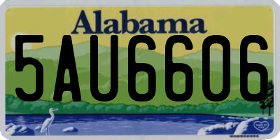 AL license plate 5AU6606