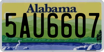 AL license plate 5AU6607