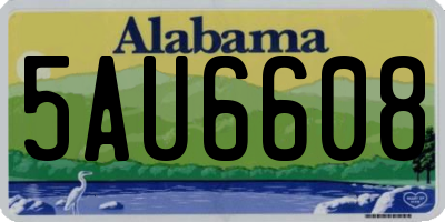 AL license plate 5AU6608