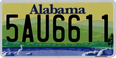 AL license plate 5AU6611
