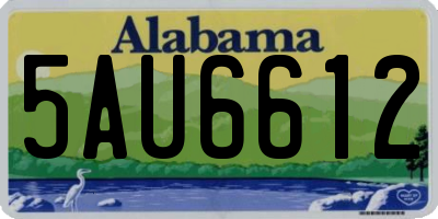 AL license plate 5AU6612