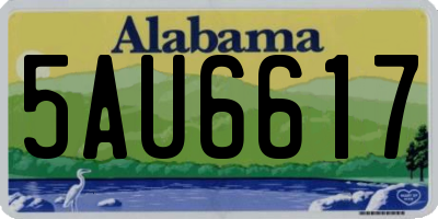 AL license plate 5AU6617