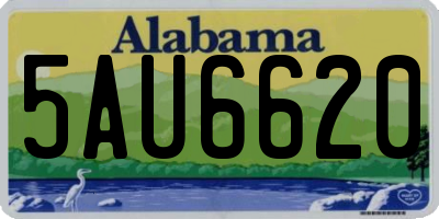 AL license plate 5AU6620