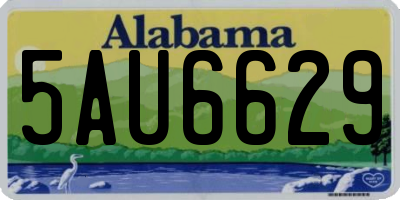 AL license plate 5AU6629
