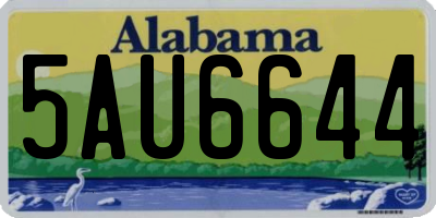 AL license plate 5AU6644
