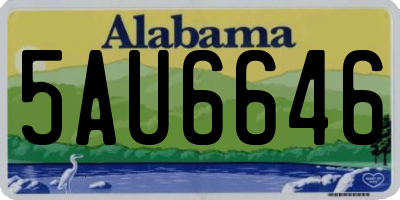 AL license plate 5AU6646