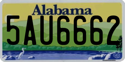 AL license plate 5AU6662