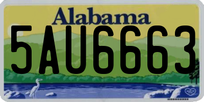 AL license plate 5AU6663