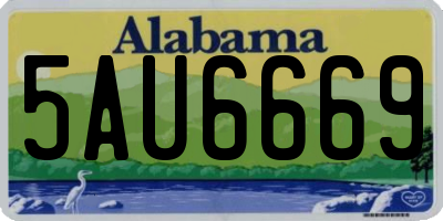 AL license plate 5AU6669