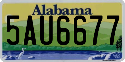 AL license plate 5AU6677