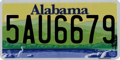 AL license plate 5AU6679