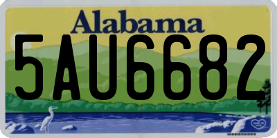 AL license plate 5AU6682
