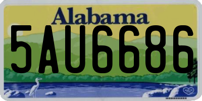 AL license plate 5AU6686