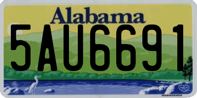 AL license plate 5AU6691