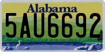 AL license plate 5AU6692