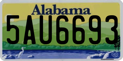 AL license plate 5AU6693
