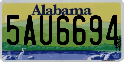 AL license plate 5AU6694