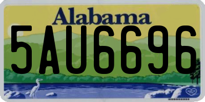 AL license plate 5AU6696
