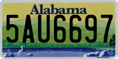 AL license plate 5AU6697