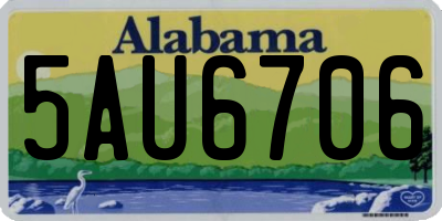 AL license plate 5AU6706