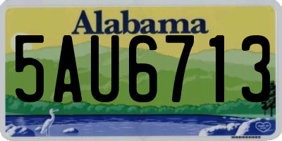 AL license plate 5AU6713