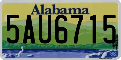 AL license plate 5AU6715