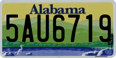 AL license plate 5AU6719