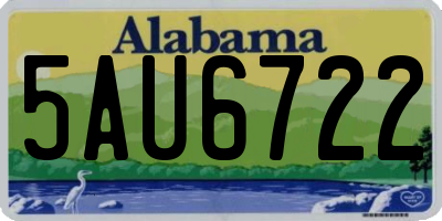 AL license plate 5AU6722