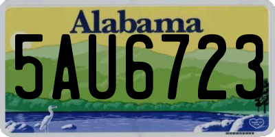 AL license plate 5AU6723