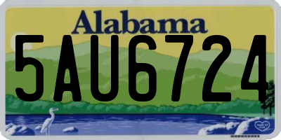 AL license plate 5AU6724