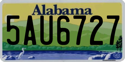 AL license plate 5AU6727