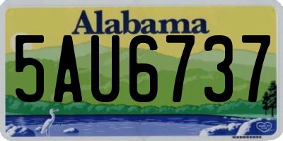 AL license plate 5AU6737