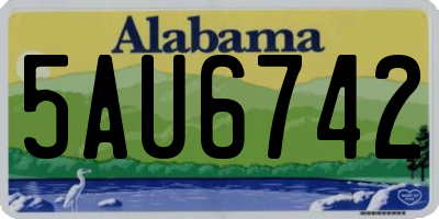 AL license plate 5AU6742