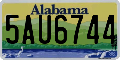 AL license plate 5AU6744