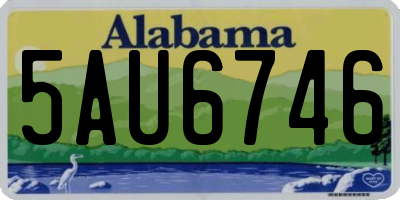 AL license plate 5AU6746