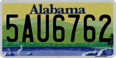 AL license plate 5AU6762