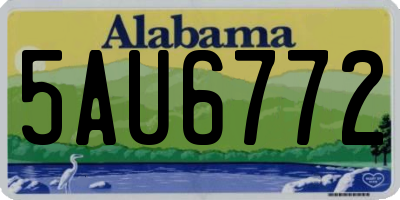 AL license plate 5AU6772