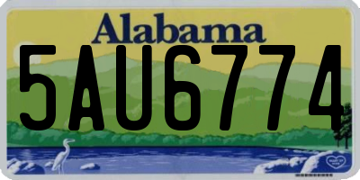 AL license plate 5AU6774