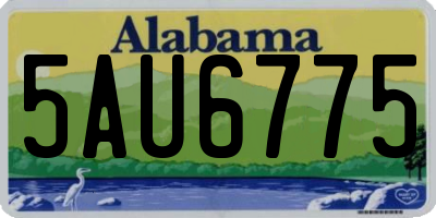 AL license plate 5AU6775