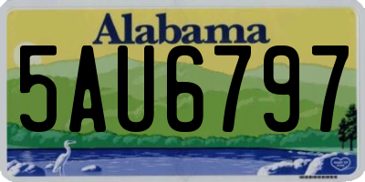 AL license plate 5AU6797