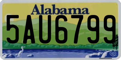 AL license plate 5AU6799