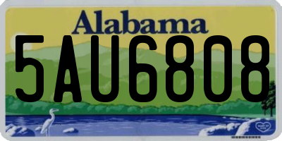 AL license plate 5AU6808