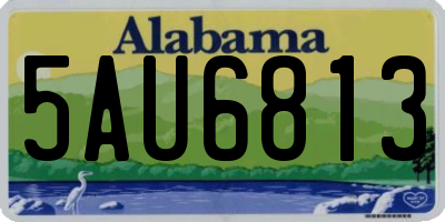 AL license plate 5AU6813