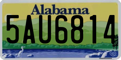 AL license plate 5AU6814