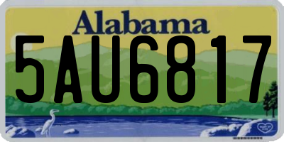 AL license plate 5AU6817