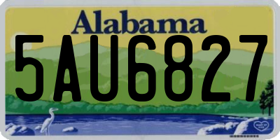 AL license plate 5AU6827