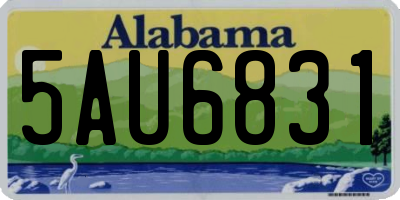 AL license plate 5AU6831