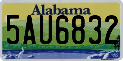 AL license plate 5AU6832
