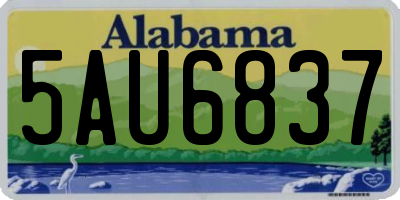 AL license plate 5AU6837